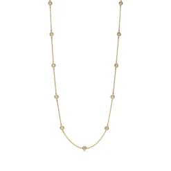 Tiffany & Co. Elsa Peretti® Diamonds by the Yard® 18K Gold Necklace | ^ Necklaces & Pendants|Gold Jewelry