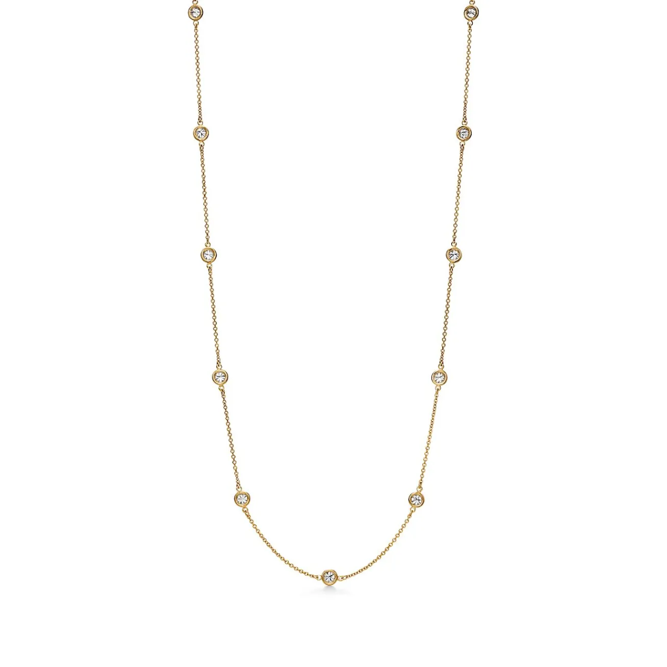 Tiffany & Co. Elsa Peretti® Diamonds by the Yard® 18K Gold Necklace | ^ Necklaces & Pendants|Gold Jewelry
