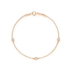 Tiffany & Co. Elsa Peretti® Diamonds by the Yard® bracelet in 18k rose gold. | ^ Bracelets|Rose Gold Jewelry