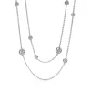 Tiffany & Co. Elsa Peretti® Diamonds by the Yard® Sprinkle Necklace in Platinum with Diamonds | ^ Necklaces & Pendants|Platinum Jewelry