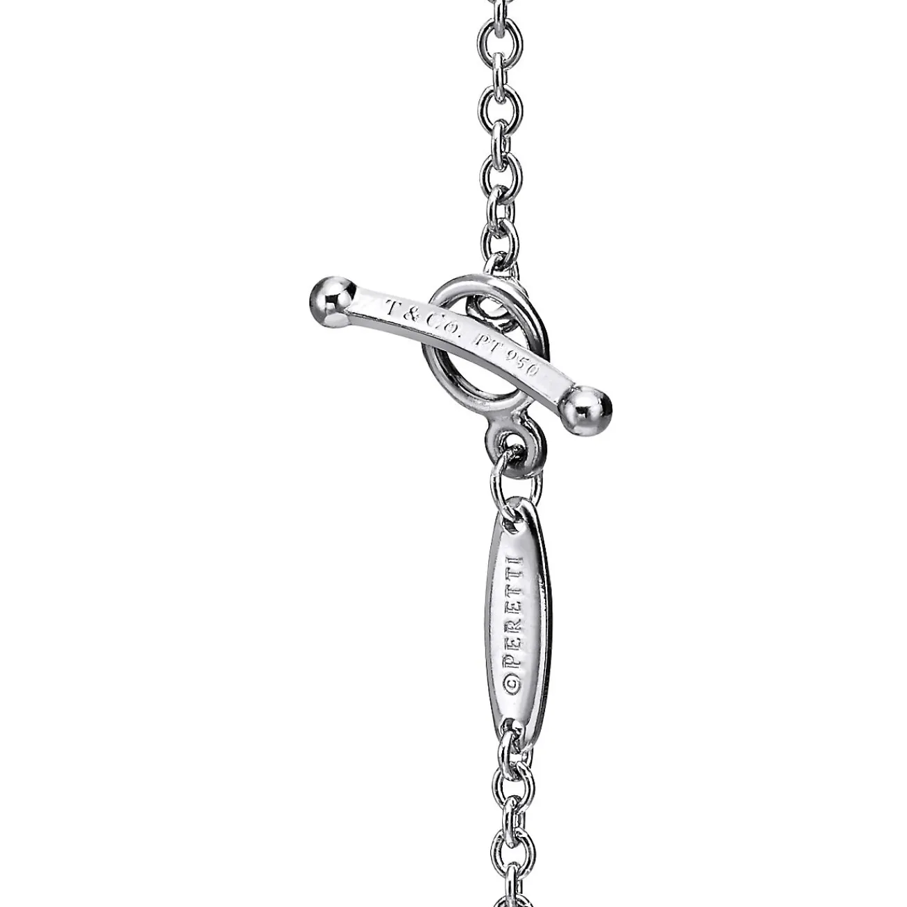 Tiffany & Co. Elsa Peretti® Diamonds by the Yard® Sprinkle Necklace in Platinum with Diamonds | ^ Necklaces & Pendants|Platinum Jewelry