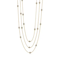 Tiffany & Co. Elsa Peretti® Diamonds by the Yard® Sprinkle Necklace in Yellow Gold | ^ Necklaces & Pendants|Gold Jewelry