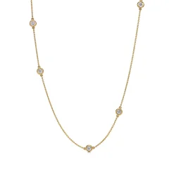 Tiffany & Co. Elsa Peretti® Diamonds by the Yard® Sprinkle Necklace in Yellow Gold | ^ Necklaces & Pendants|Gold Jewelry