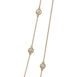 Tiffany & Co. Elsa Peretti® Diamonds by the Yard® Sprinkle Necklace in Yellow Gold | ^ Necklaces & Pendants|Gold Jewelry
