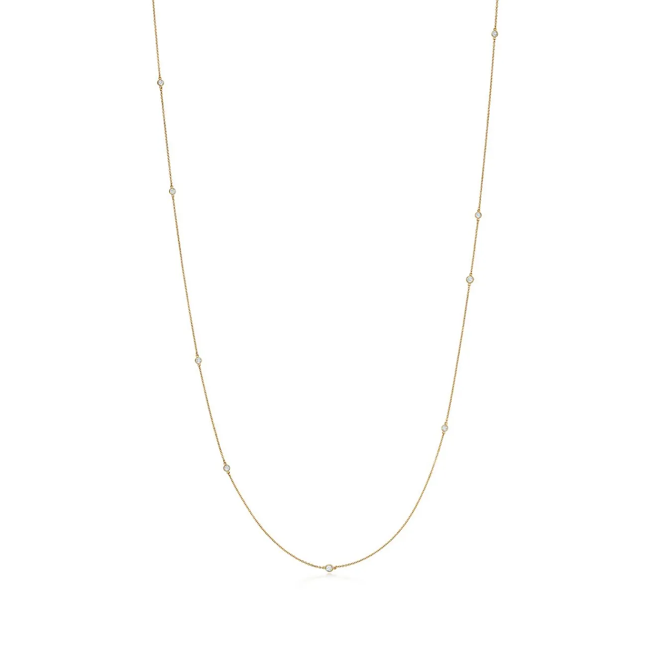 Tiffany & Co. Elsa Peretti® Diamonds by the Yard® sprinkle necklace in 18k gold. | ^ Necklaces & Pendants|Gifts for Her