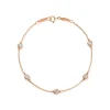 Tiffany & Co. Elsa Peretti® Diamonds by the Yard® bracelet in 18k rose gold. | ^ Bracelets|Rose Gold Jewelry