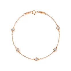 Tiffany & Co. Elsa Peretti® Diamonds by the Yard® bracelet in 18k rose gold. | ^ Bracelets|Rose Gold Jewelry