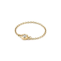 Tiffany & Co. Elsa Peretti® Diamonds by the Yard® ring in 18k gold. | ^ Rings|Gold Jewelry