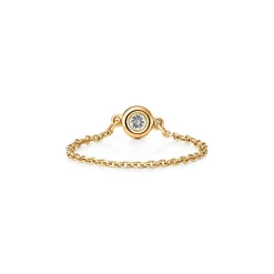 Tiffany & Co. Elsa Peretti® Diamonds by the Yard® ring in 18k gold. | ^ Rings|Gold Jewelry