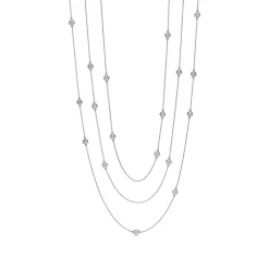 Tiffany & Co. Elsa Peretti® Diamonds by the Yard® Sprinkle Necklace in Platinum | ^ Necklaces & Pendants|Platinum Jewelry