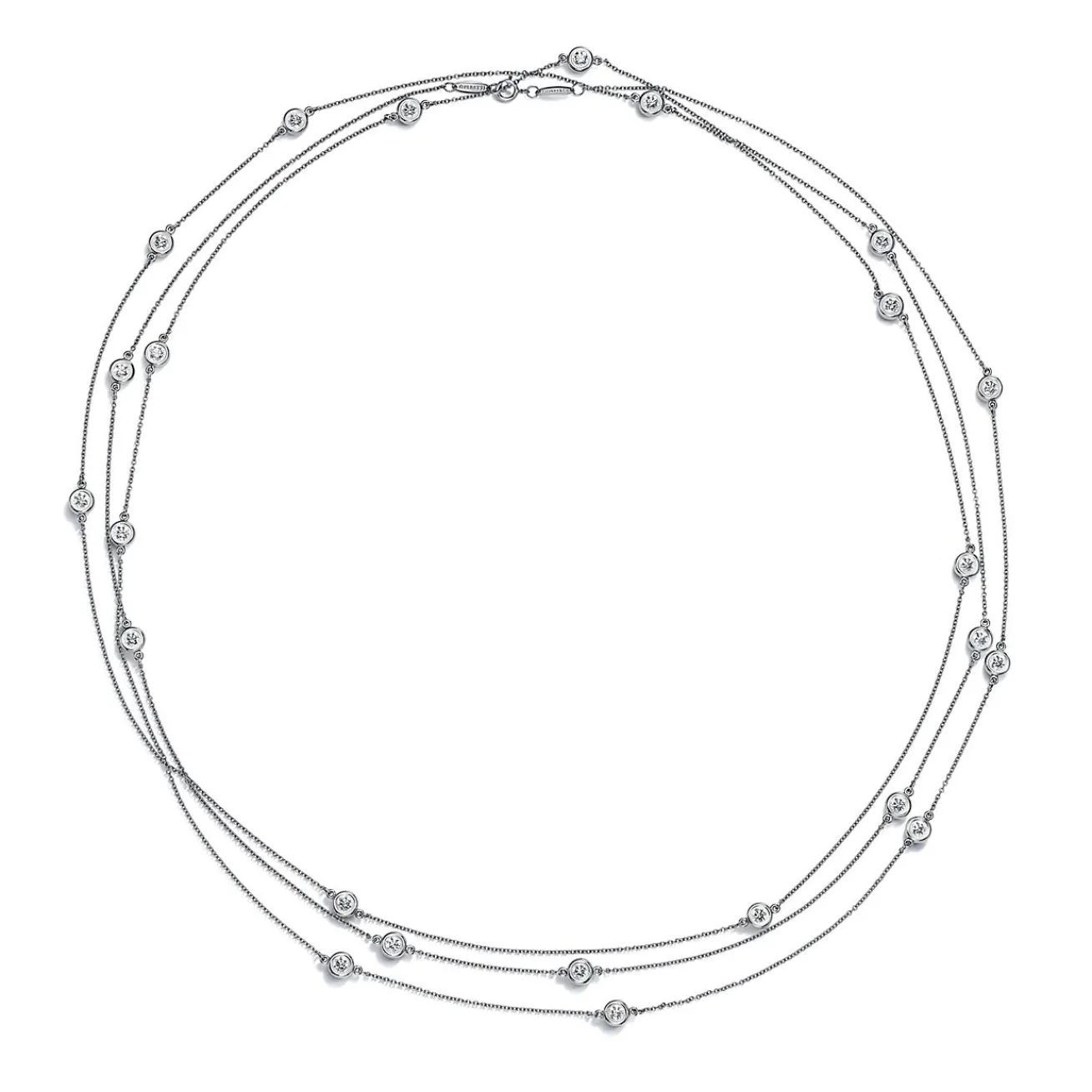 Tiffany & Co. Elsa Peretti® Diamonds by the Yard® Sprinkle Necklace in Platinum | ^ Necklaces & Pendants|Platinum Jewelry