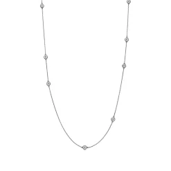 Tiffany & Co. Elsa Peretti® Diamonds by the Yard® Sprinkle Necklace in Platinum | ^ Necklaces & Pendants|Platinum Jewelry