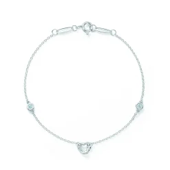 Tiffany & Co. Elsa Peretti® Diamonds by the Yard® Open Heart bracelet in sterling silver. | ^ Bracelets|Sterling Silver Jewelry