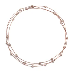 Tiffany & Co. Elsa Peretti® Diamonds by the Yard® Sprinkle Necklace in Rose Gold | ^ Necklaces & Pendants|Rose Gold Jewelry