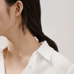 Tiffany & Co. Elsa Peretti® Diamonds by the Yard® Open Heart earrings in 18k rose gold. | ^ Earrings|Rose Gold Jewelry