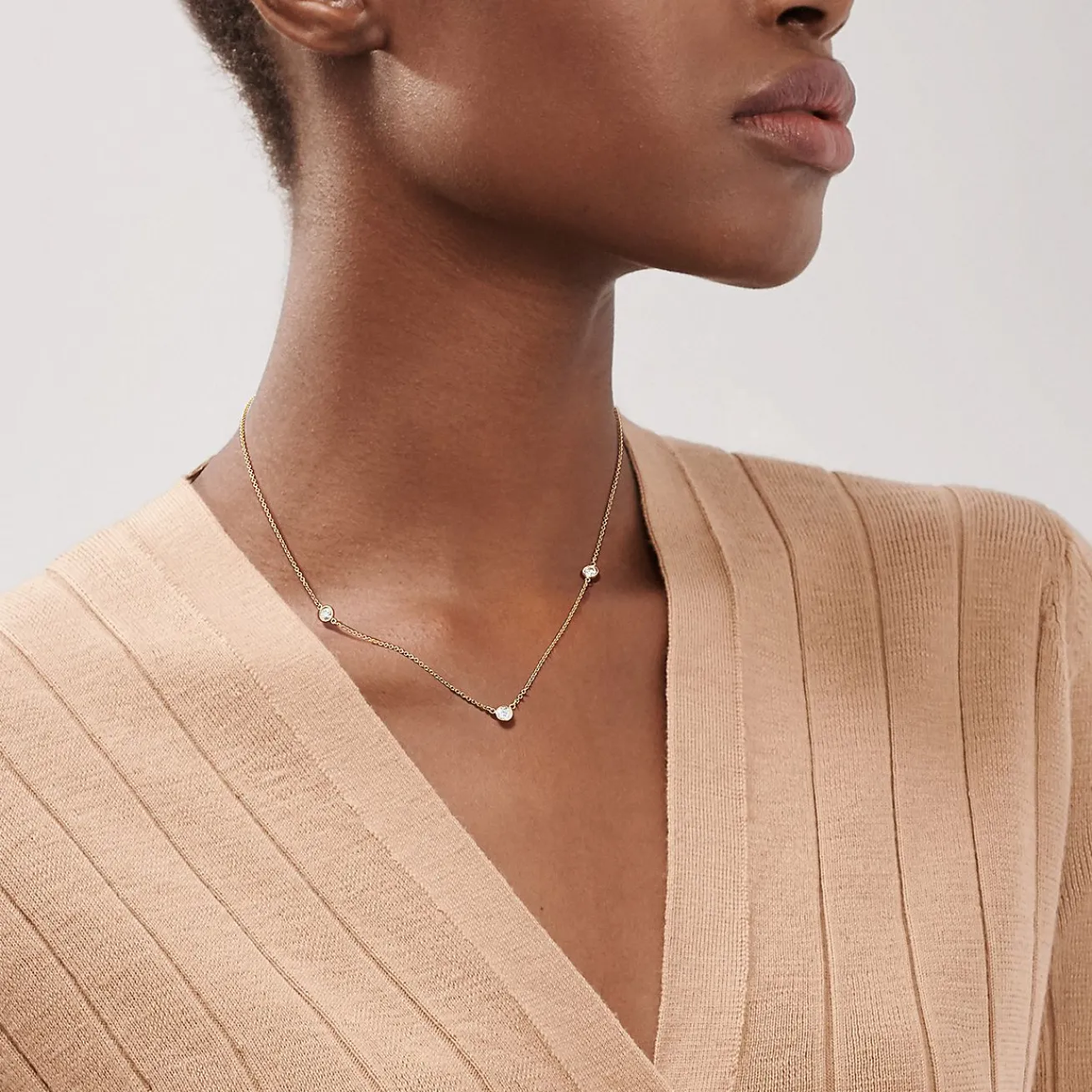 Tiffany & Co. Elsa Peretti® Diamonds by the Yard® necklace in 18k gold. | ^ Necklaces & Pendants|Gold Jewelry