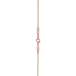 Tiffany & Co. Elsa Peretti® Diamonds by the Yard® pendant in 18k rose gold with a pear-shaped diamond. | ^ Necklaces & Pendants|Rose Gold Jewelry