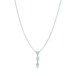 Tiffany & Co. Elsa Peretti® Diamonds by the Yard® drop pendant in sterling silver. | ^ Necklaces & Pendants|Sterling Silver Jewelry