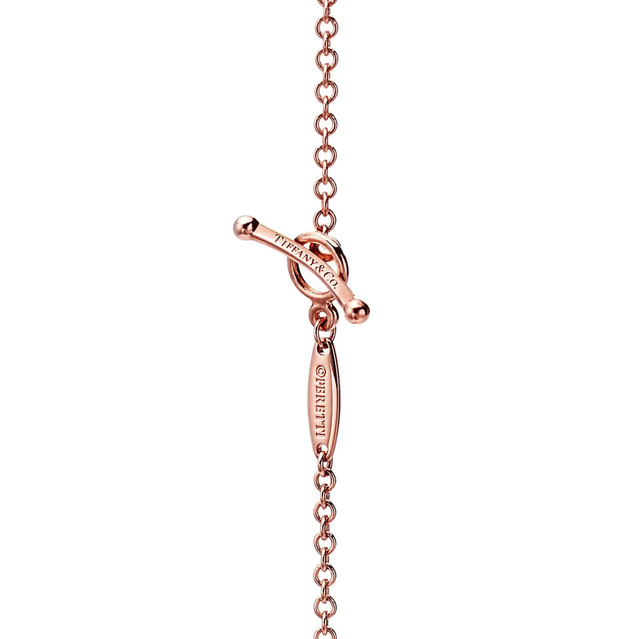 Tiffany & Co. Elsa Peretti® Diamonds by the Yard® Sprinkle Necklace in Rose Gold with Diamonds | ^ Necklaces & Pendants|Rose Gold Jewelry