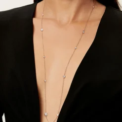 Tiffany & Co. Elsa Peretti® Diamonds by the Yard® Sprinkle Necklace in Rose Gold with Diamonds | ^ Necklaces & Pendants|Rose Gold Jewelry