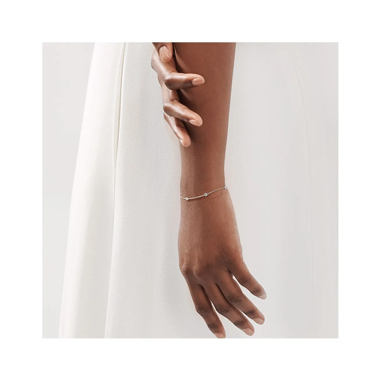 Tiffany & Co. Elsa Peretti® Diamonds by the Yard® bracelet in platinum. | ^ Bracelets|Platinum Jewelry