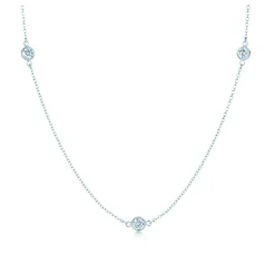 Tiffany & Co. Elsa Peretti® Diamonds by the Yard® necklace in platinum. | ^ Necklaces & Pendants|Platinum Jewelry