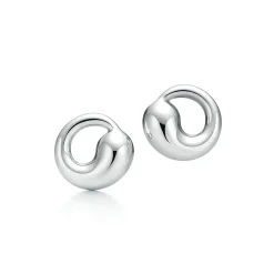 Tiffany & Co. Elsa Peretti® Eternal Circle earrings in sterling silver. | ^ Earrings|Sterling Silver Jewelry