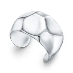 Tiffany & Co. Elsa Peretti® Faceted cuff in sterling silver, medium. | ^ Bracelets|Bold Silver Jewelry