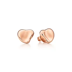 Tiffany & Co. Elsa Peretti® Full Heart earrings in 18k rose gold, 10 mm. | ^ Earrings|Rose Gold Jewelry