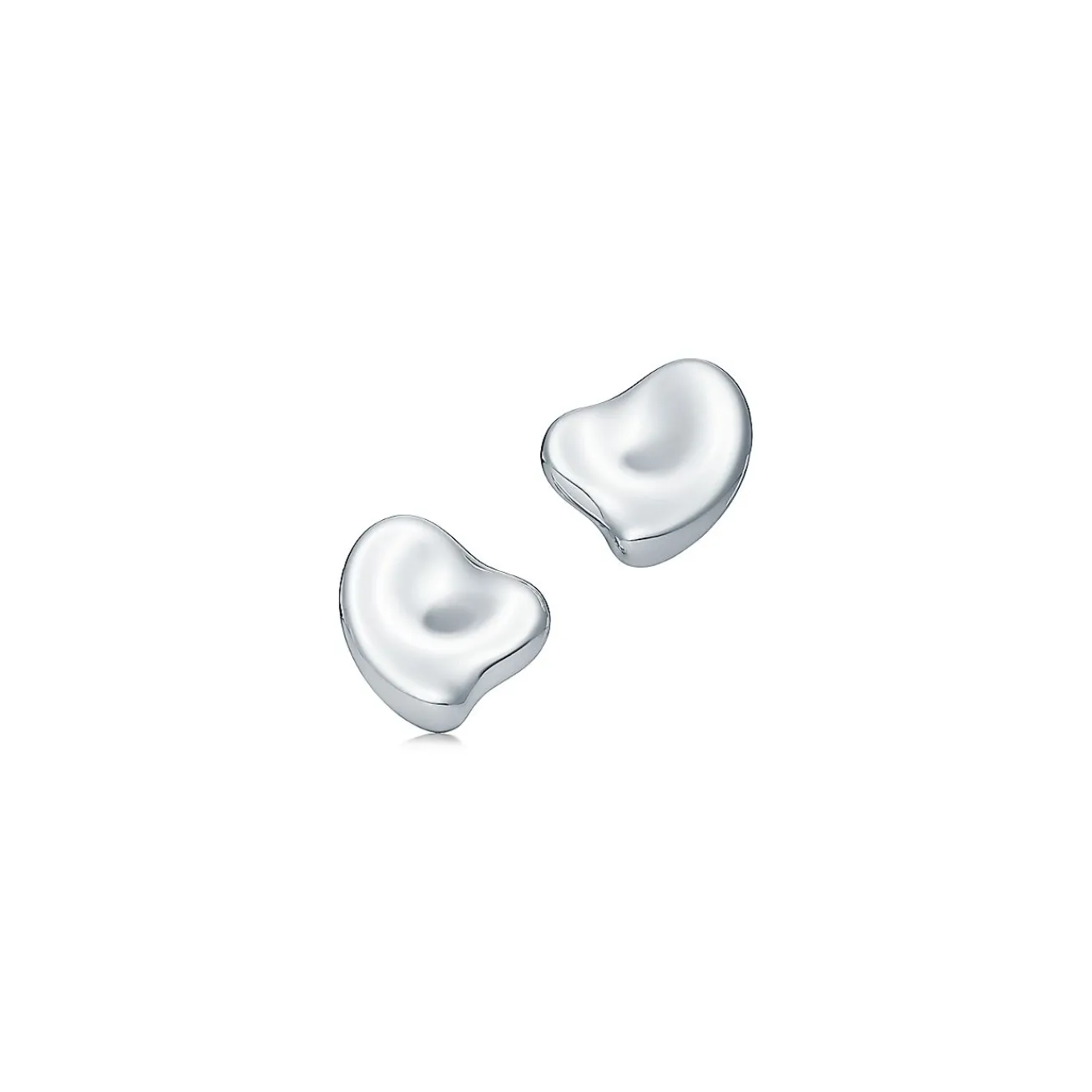 Tiffany & Co. Elsa Peretti® Full Heart ear clips in sterling silver. | ^ Earrings|Sterling Silver Jewelry