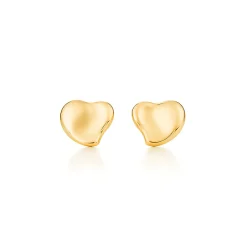 Tiffany & Co. Elsa Peretti® Full Heart earrings in 18k gold, 10 mm wide. | ^ Earrings|Gold Jewelry