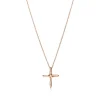 Tiffany & Co. Elsa Peretti® infinity cross pendant in 18k rose gold, small. | ^ Necklaces & Pendants|Rose Gold Jewelry