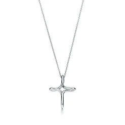Tiffany & Co. Elsa Peretti® infinity cross pendant in sterling silver, medium. | ^ Necklaces & Pendants|Sterling Silver Jewelry
