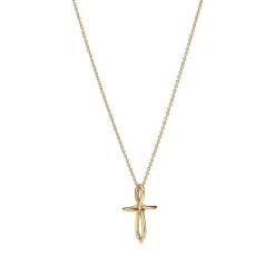 Tiffany & Co. Elsa Peretti® infinity cross pendant in 18k gold, small. | ^ Necklaces & Pendants|Gold Jewelry