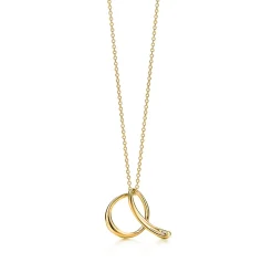 Tiffany & Co. Elsa Peretti® 18K Gold Letter "A" Pendant | ^ Necklaces & Pendants|Gifts for Her