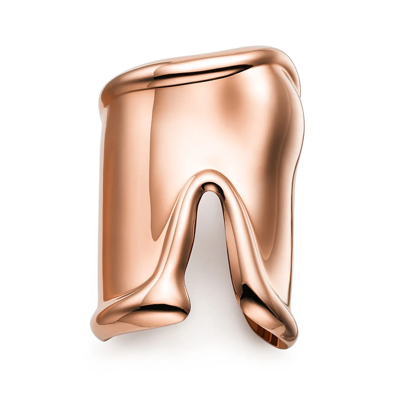 Tiffany & Co. Elsa Peretti® large Bone cuff in 18k rose gold, 95 mm wide. | ^ Bracelets|Rose Gold Jewelry