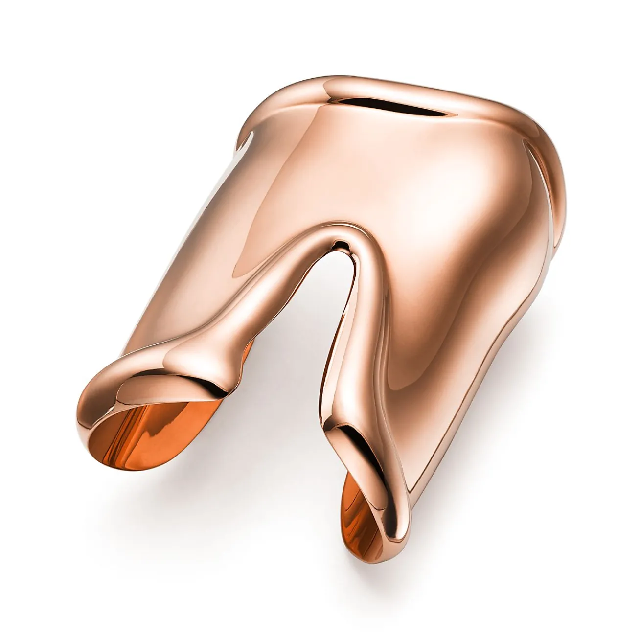 Tiffany & Co. Elsa Peretti® large Bone cuff in 18k rose gold, 95 mm wide. | ^ Bracelets|Rose Gold Jewelry