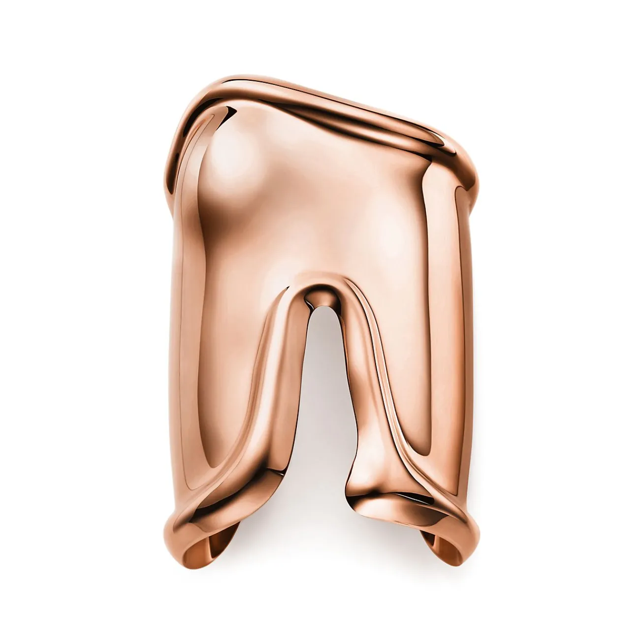 Tiffany & Co. Elsa Peretti® large Bone cuff in 18k rose gold, 95 mm wide. | ^ Bracelets|Rose Gold Jewelry