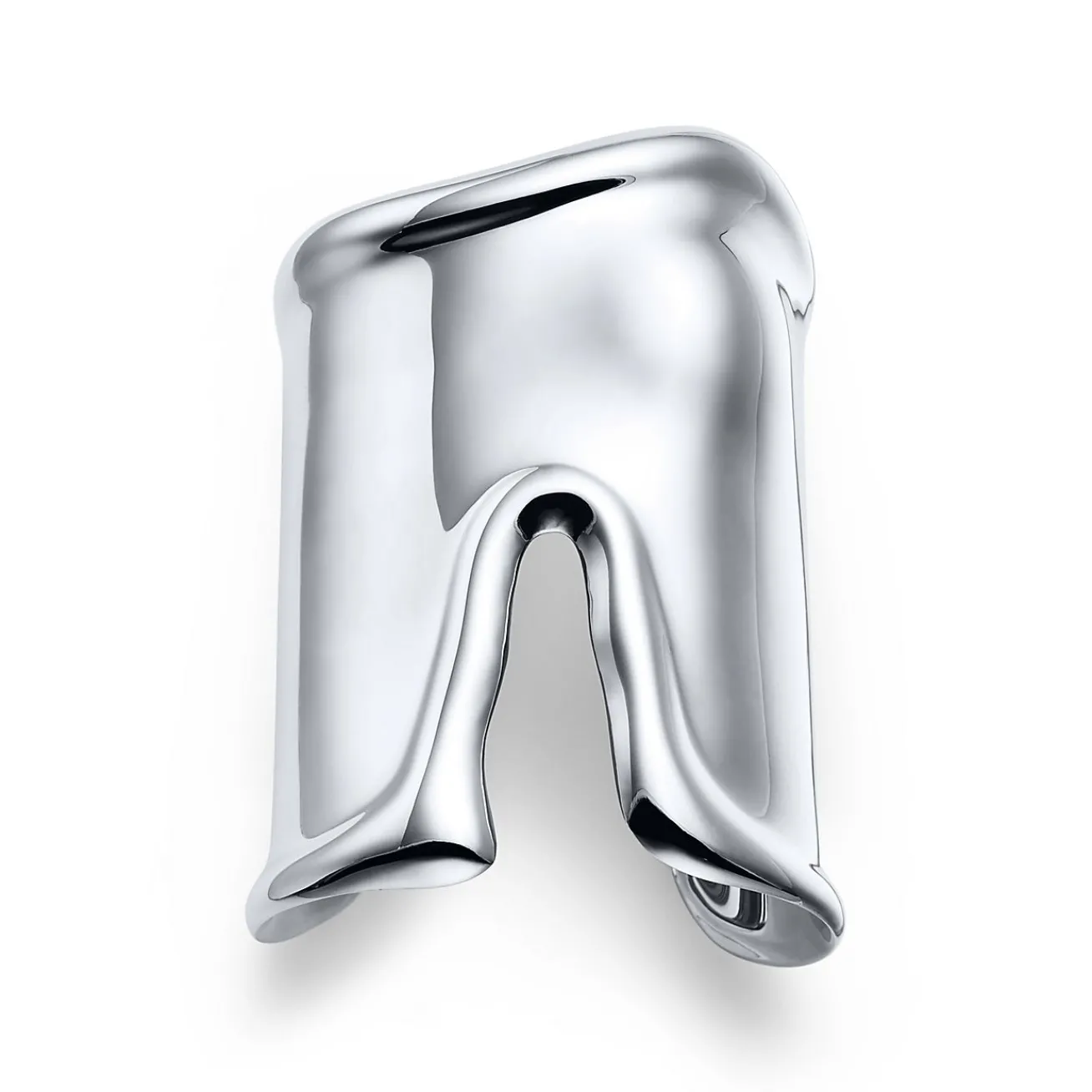 Tiffany & Co. Elsa Peretti® large Bone cuff in sterling silver, 95 mm wide. | ^ Bracelets|Bold Silver Jewelry