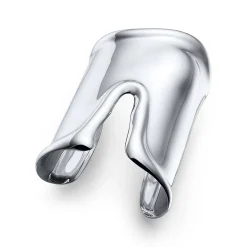 Tiffany & Co. Elsa Peretti® large Bone cuff in sterling silver, 95 mm wide. | ^ Bracelets|Bold Silver Jewelry