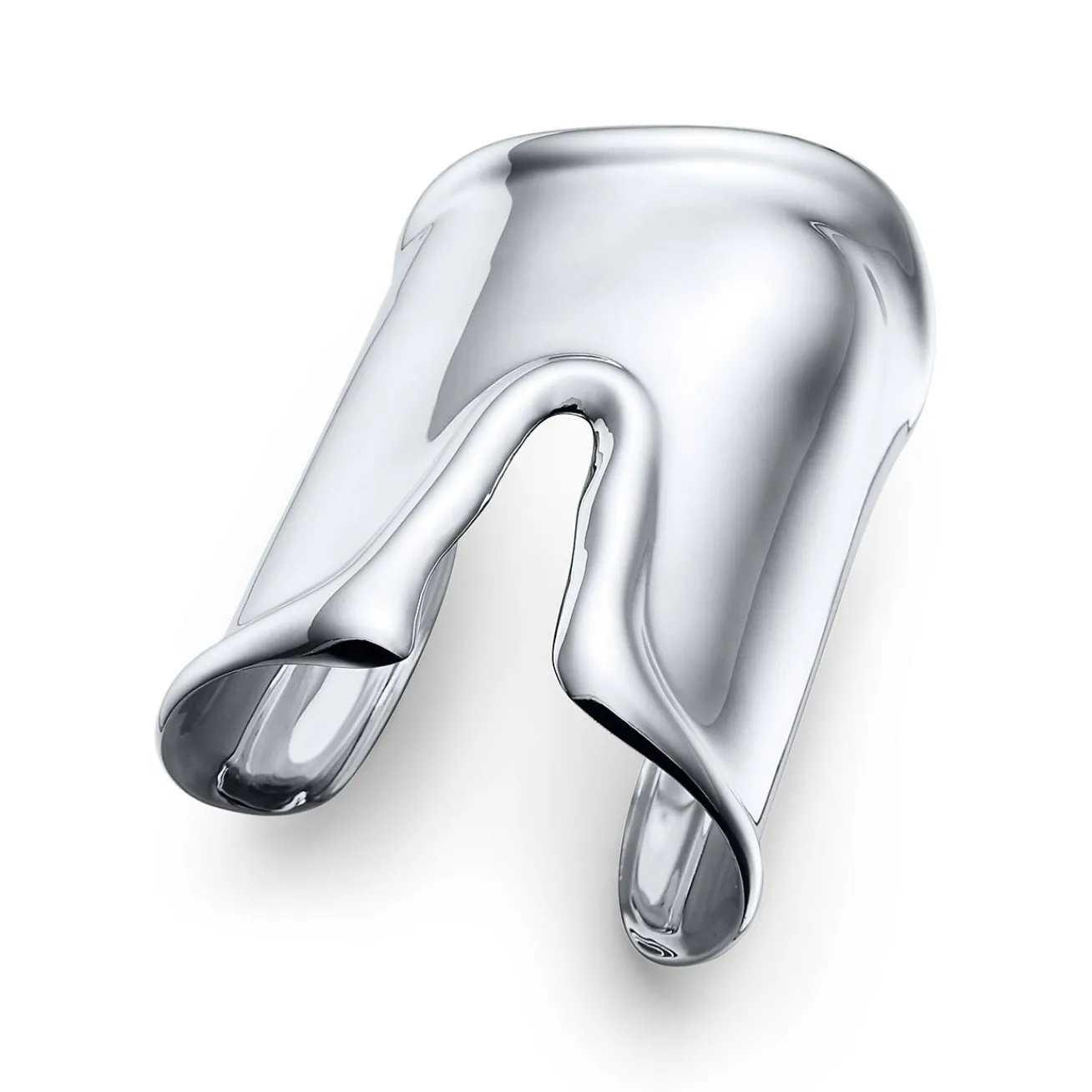 Tiffany & Co. Elsa Peretti® large Bone cuff in sterling silver, 95 mm wide. | ^ Bracelets|Bold Silver Jewelry