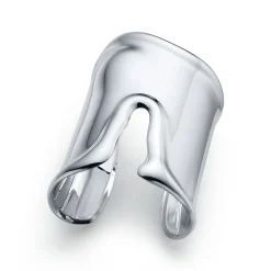 Tiffany & Co. Elsa Peretti® large Bone cuff in sterling silver, 95 mm wide. | ^ Bracelets|Sterling Silver Jewelry
