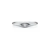 Tiffany & Co. Elsa Peretti® marquise band ring in platinum with a diamond. | ^ Rings|Platinum Jewelry