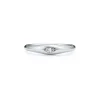 Tiffany & Co. Elsa Peretti® marquise band ring in platinum with a diamond. | ^ Rings|Platinum Jewelry