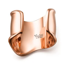 Tiffany & Co. Elsa Peretti® medium Bone cuff in 18k rose gold, 61 mm wide. | ^ Bracelets|Rose Gold Jewelry
