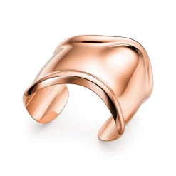 Tiffany & Co. Elsa Peretti® medium Bone cuff in 18k rose gold, 61 mm wide. | ^ Bracelets|Rose Gold Jewelry