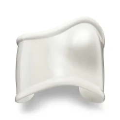 Tiffany & Co. Elsa Peretti® Medium Bone Cuff in White Finish Over Copper, 61 mm Wide | ^ Bracelets|Elsa Peretti®