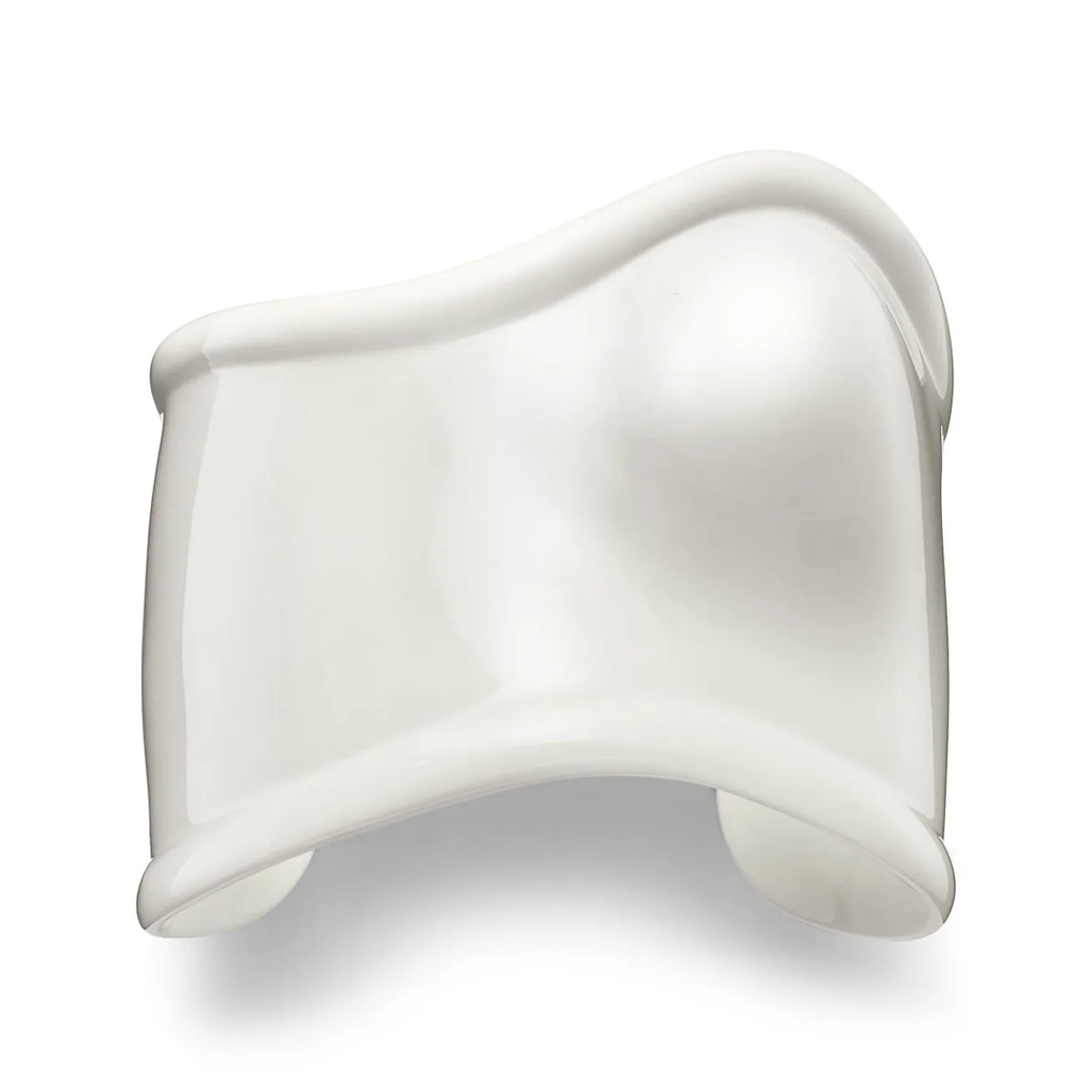 Tiffany & Co. Elsa Peretti® Medium Bone Cuff in White Finish Over Copper, 61 mm Wide | ^ Bracelets|Elsa Peretti®