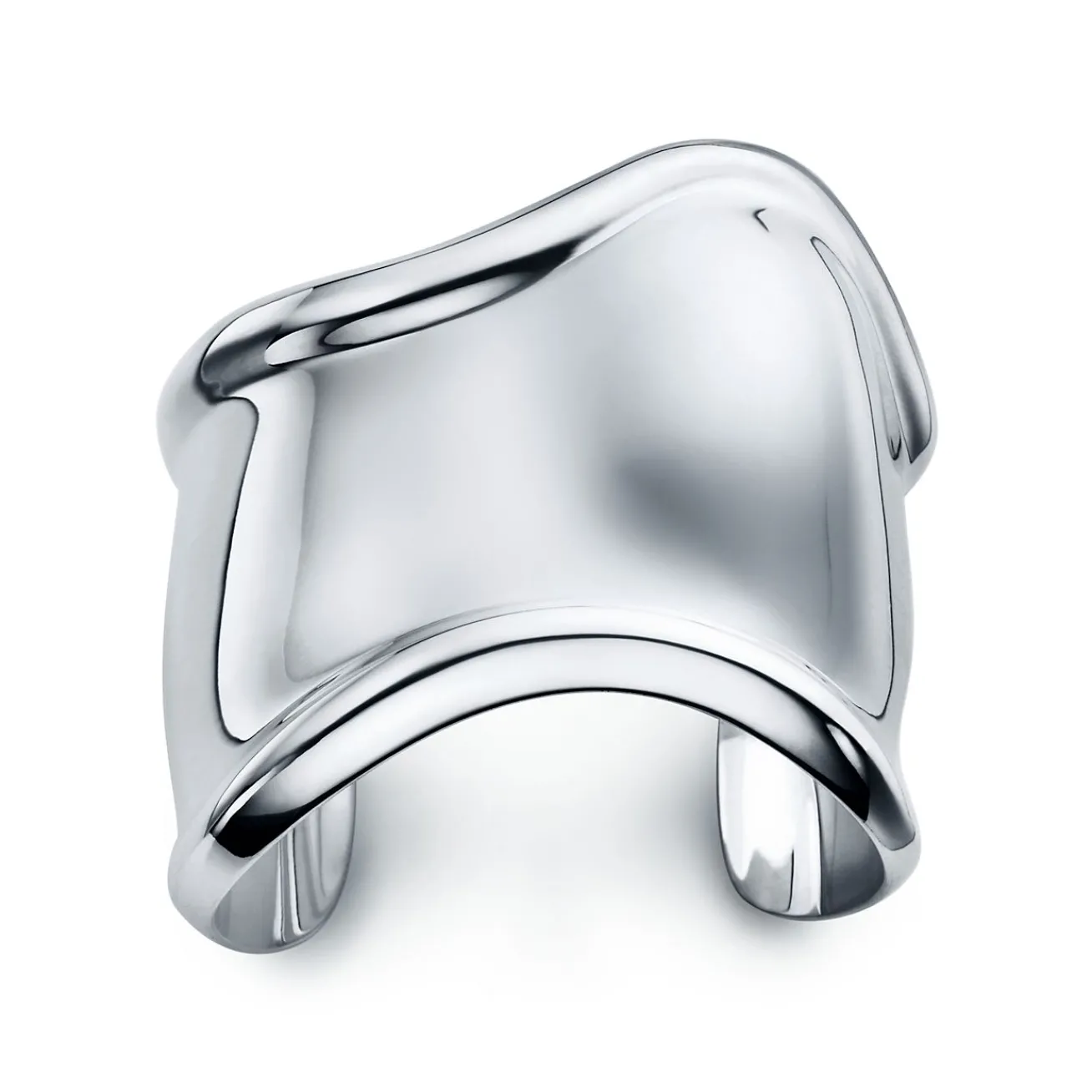 Tiffany & Co. Elsa Peretti® medium Bone cuff in sterling silver, 61 mm wide. | ^ Bracelets|Bold Silver Jewelry