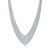 Tiffany & Co. Elsa Peretti® Mesh bib necklace in sterling silver, small. | ^ Necklaces & Pendants|Sterling Silver Jewelry